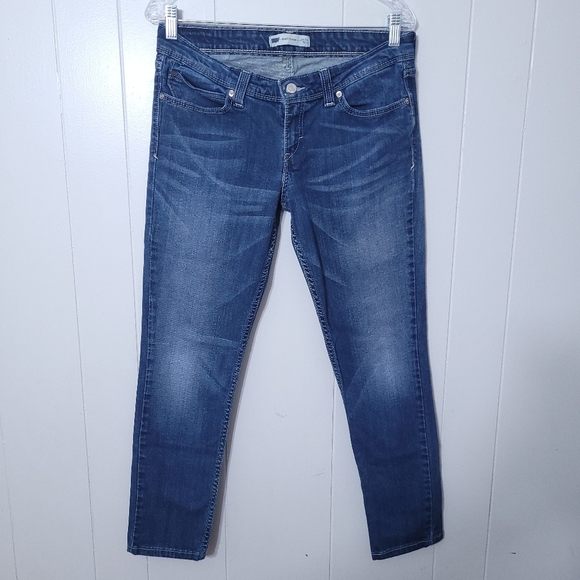 Levis Demi Curve Low Rise Skinny Women's  Blue Jeans Size 31 - Picture 1 of 10